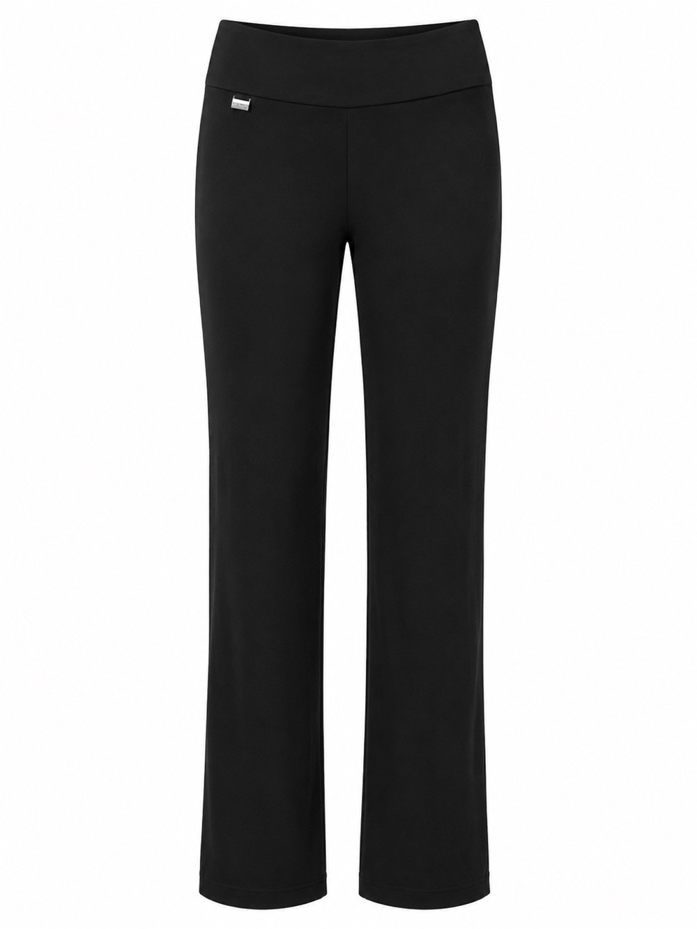 LISETTE MONTREAL Black Business Casual Boot Cut Pants Sz 10 Pull On Office Wear